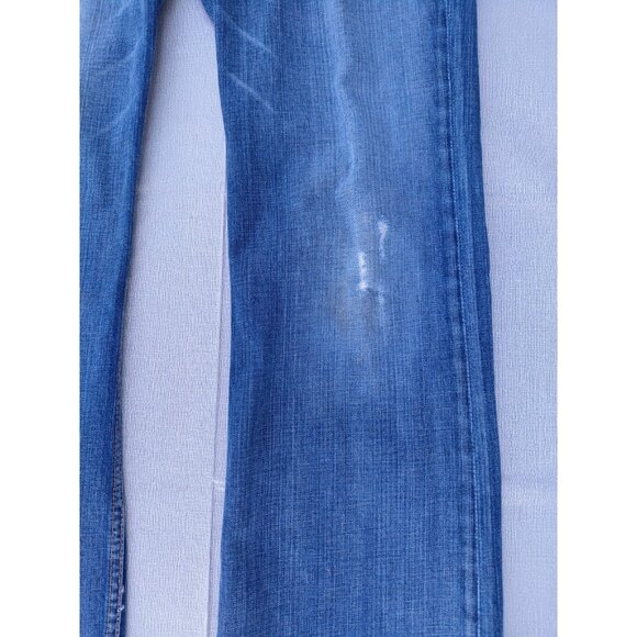 Vtg BKE Carson Jeans 36 X-Long Distressed Ripped Whiskered Denim Straight Leg - Picture 4 of 13